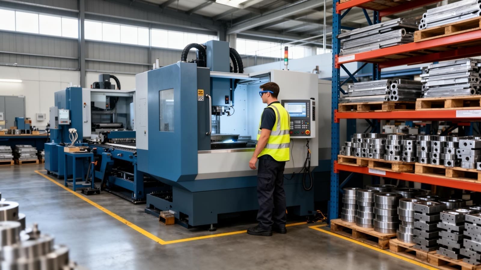 Close-up of an operator's hands inspecting a finished part on a New Zealand manufacturing floor